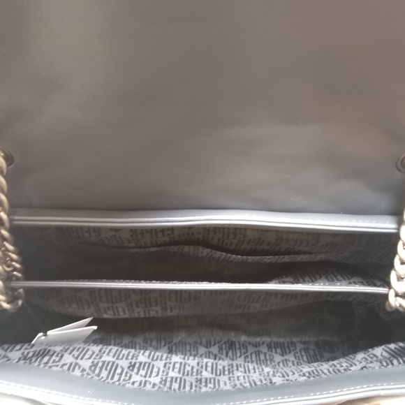 Kurt Geiger London XXL Kensington Quilted Leather Shoulder Bag in Grey - Picture 11 of 12